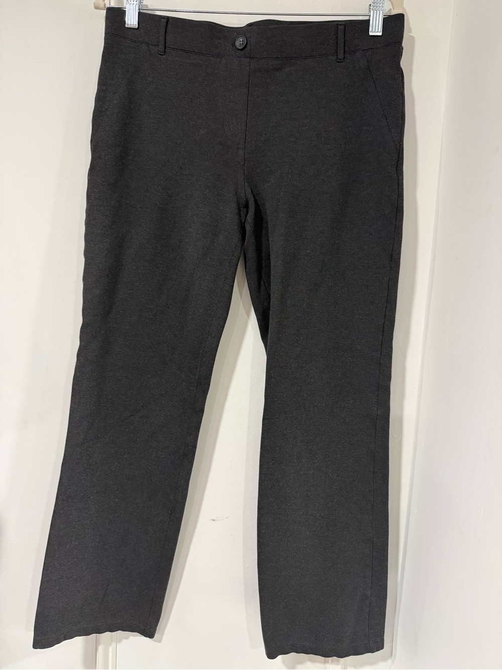 Betabrand Women's Dark Charcoal Dress Pants